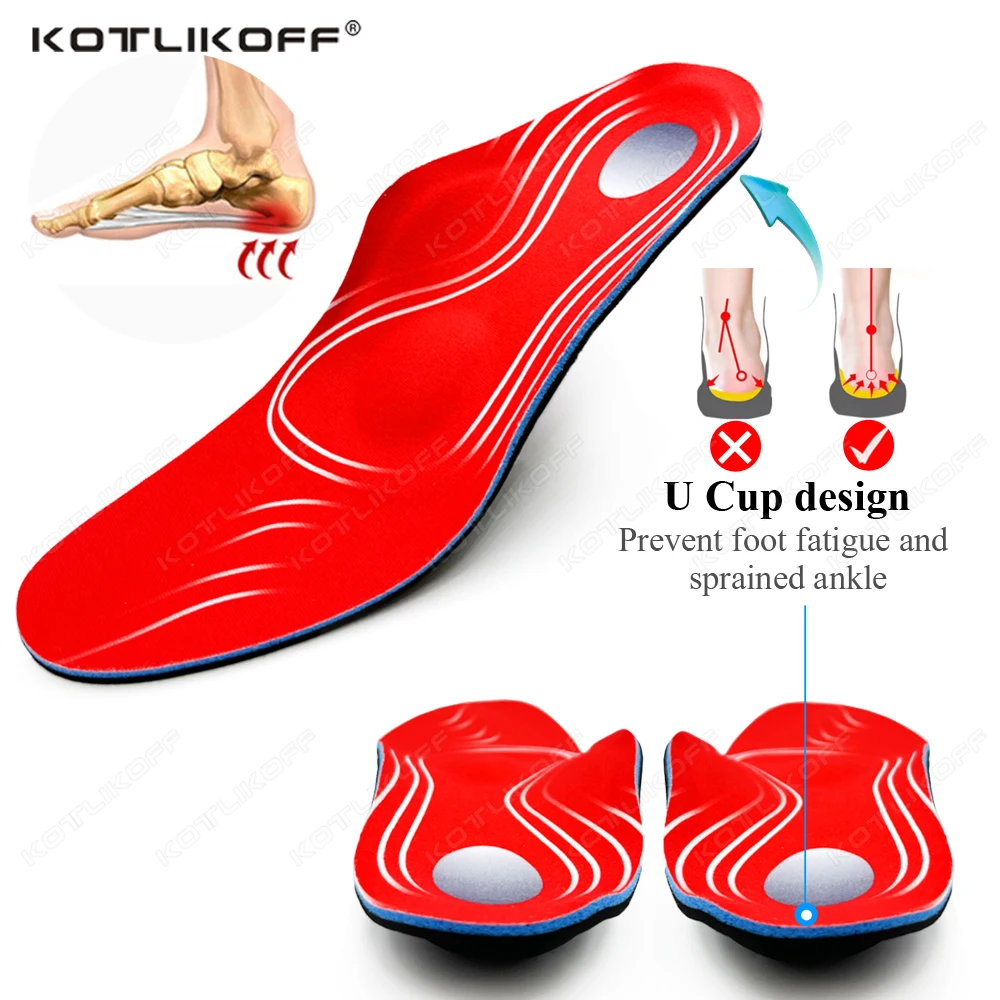 Orthopedic Insoles สำหรับฟุตรุนแรงแบนฟุต Arch สนับสนุน Pad ส้นเท้า