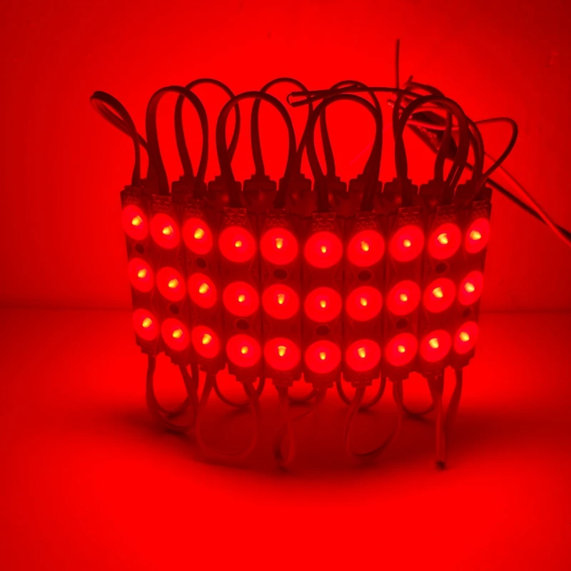 20pcs 1.5W LED Modules SMD 2835 3LED DC12V Injection Modules With lens LED Backlight for Advertisement Design Shop Banner