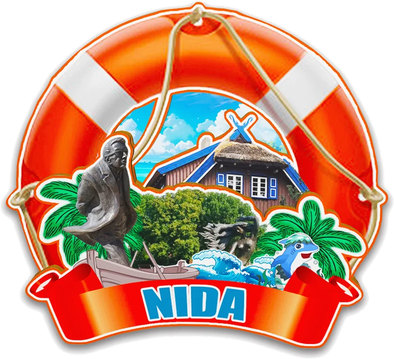 Decorative Magnets for Nida Palanga Klaipeda Kaunas Trakai Vilnius Lithuania City Landmark Travel Souvenirs Fridge Stiker Gifts