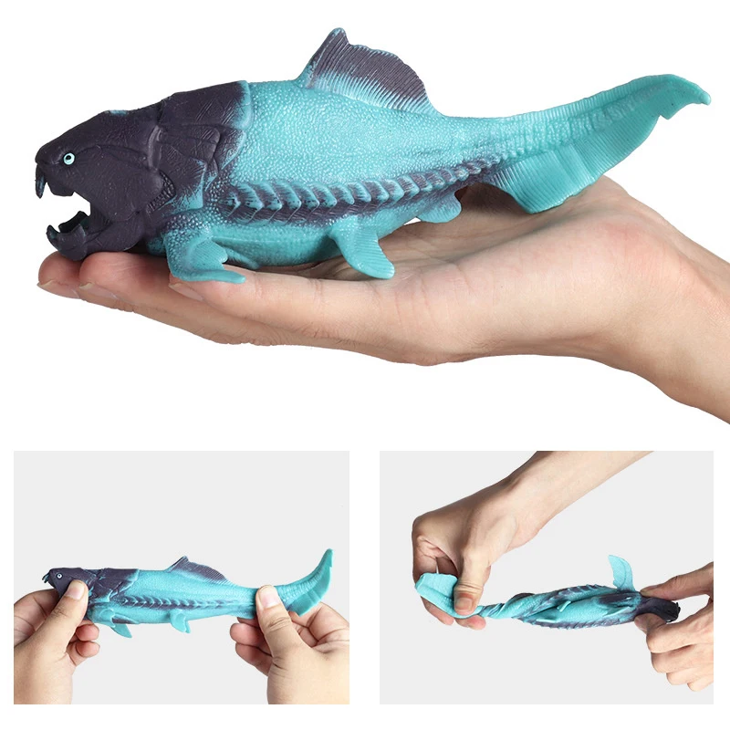 Simulation Unterwasser Tierwelt weichen Gummi Tintenfisch Kugelfisch Krabben Modell Stress abbau Kinder Stretching Spielzeug Spaß Geschenke – Detail 11