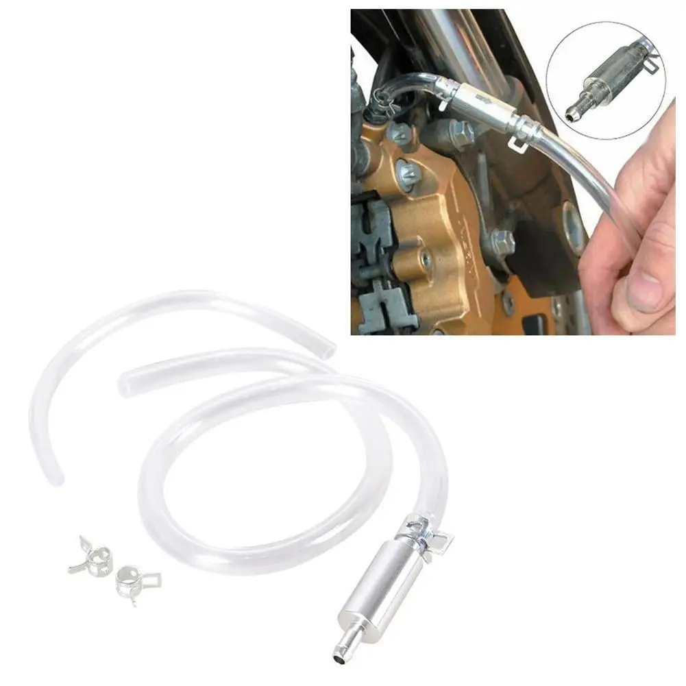 Motorcycle Oil Pump Oil Bleeding Replacement Adapter Kit Hose Brake Clutch Hydraulic Tool Auto Car Bleeder Vehicle 500mm Ki U6X5