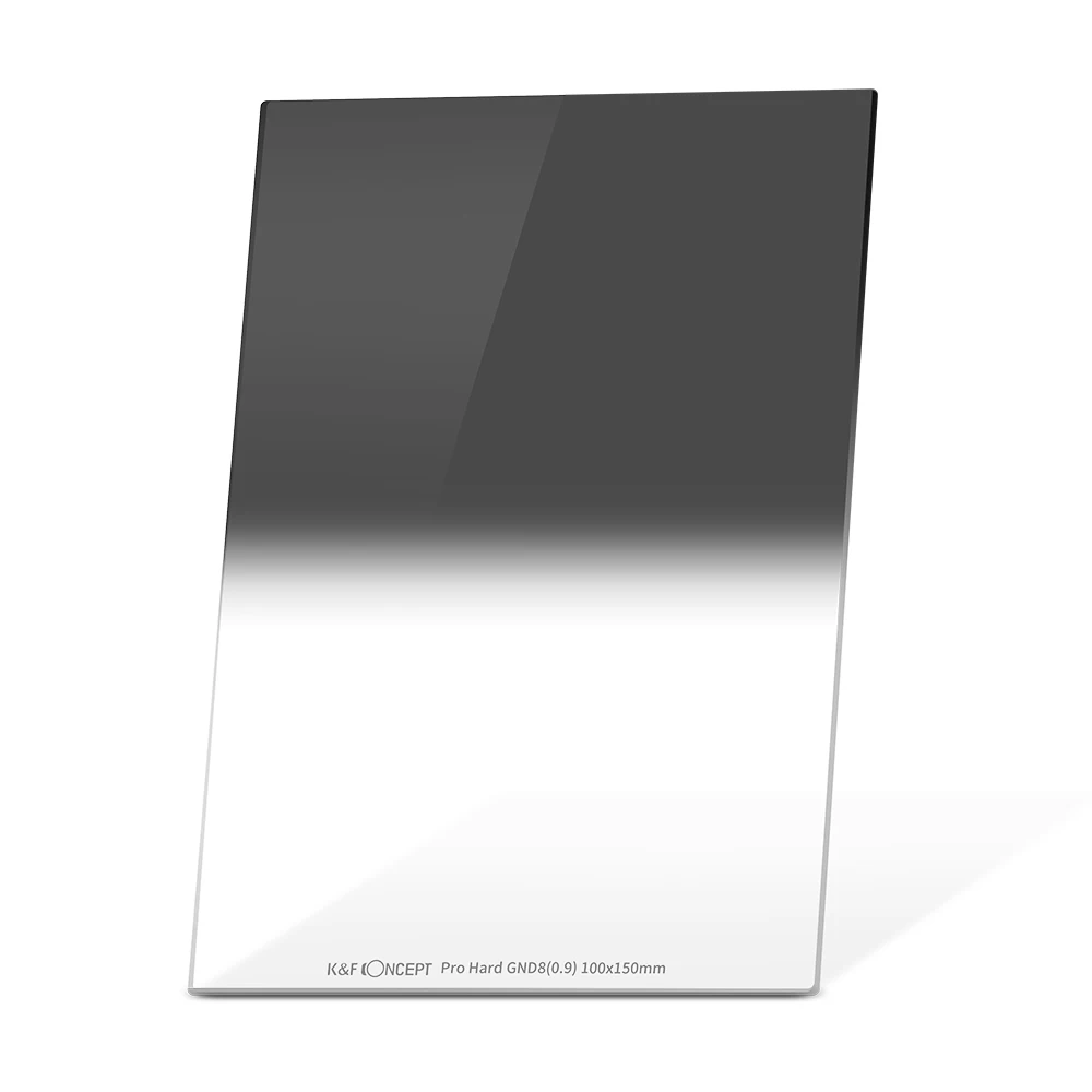 

K&F Concept 100*150*2mm Hard Grad ND8 Square Filter Graduated Neutral Density Filters 0.9/3 Stops GND8 Multi-layer Optical Glass