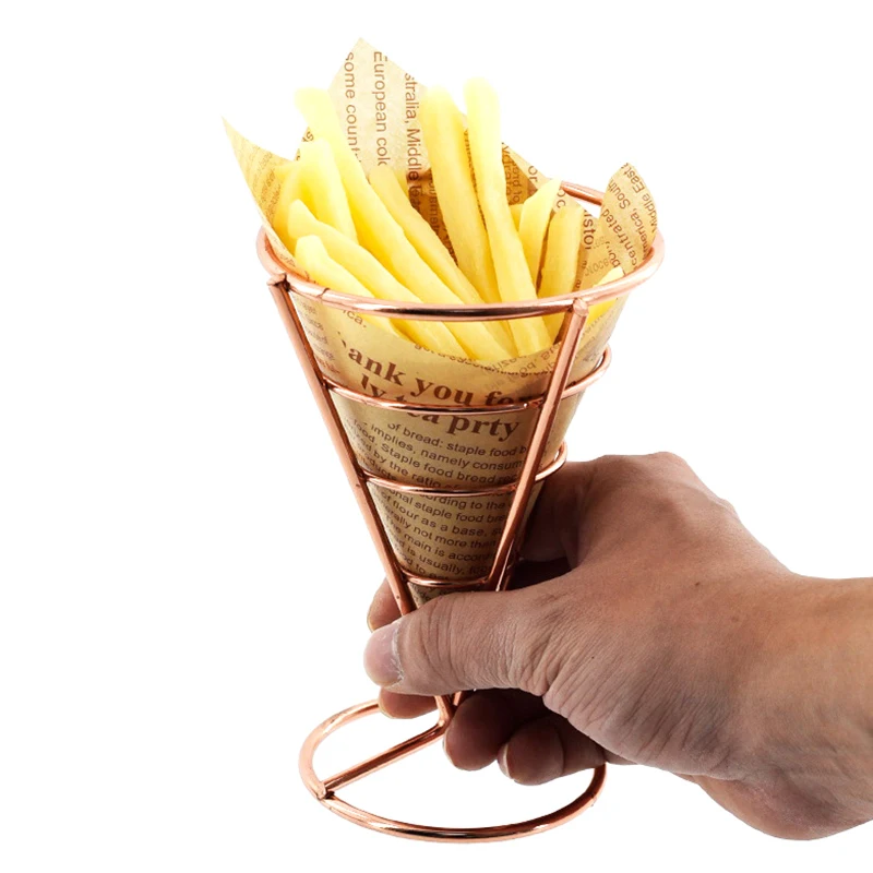 Pack Of 5 Small Stainless Steel Fryer Baskets, Mini French Fryer Baskets With Handle, Frying Basket For Fries, Shrimp, Onion Rings - View #5