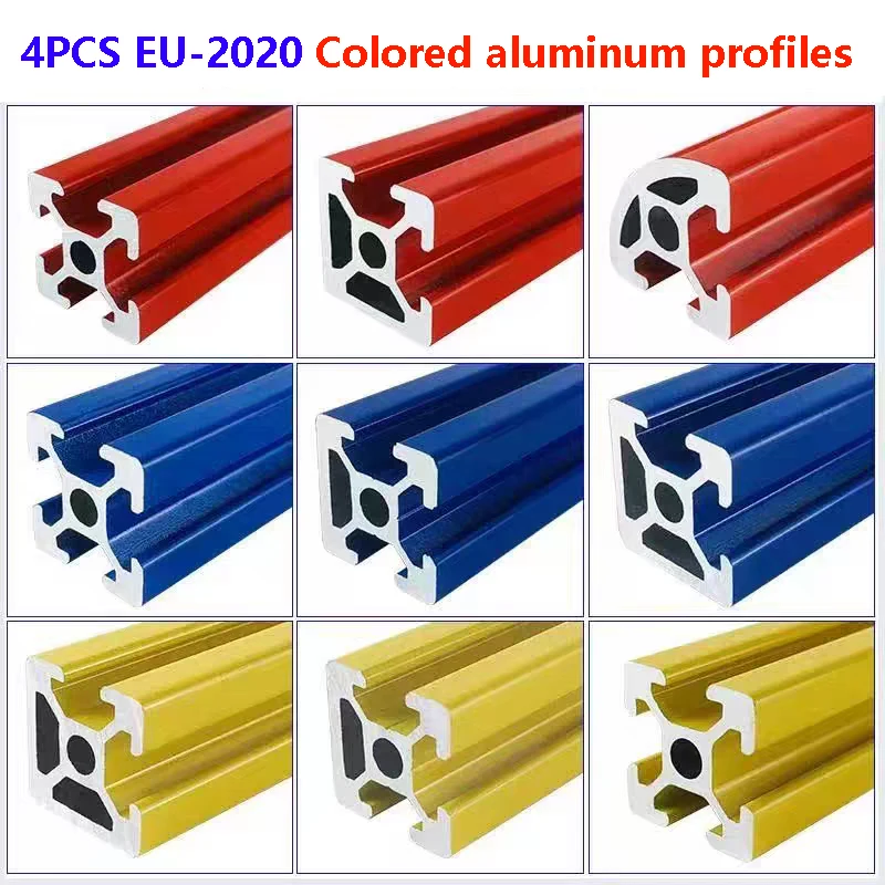 4PCSStandardUE2020N12020N22020R2020ProfiloinalluminiocoloratoconscanalaturaaTutilizzatoperstampanti3Docornicidellalineadiassemblaggio20X20-AliExpress13