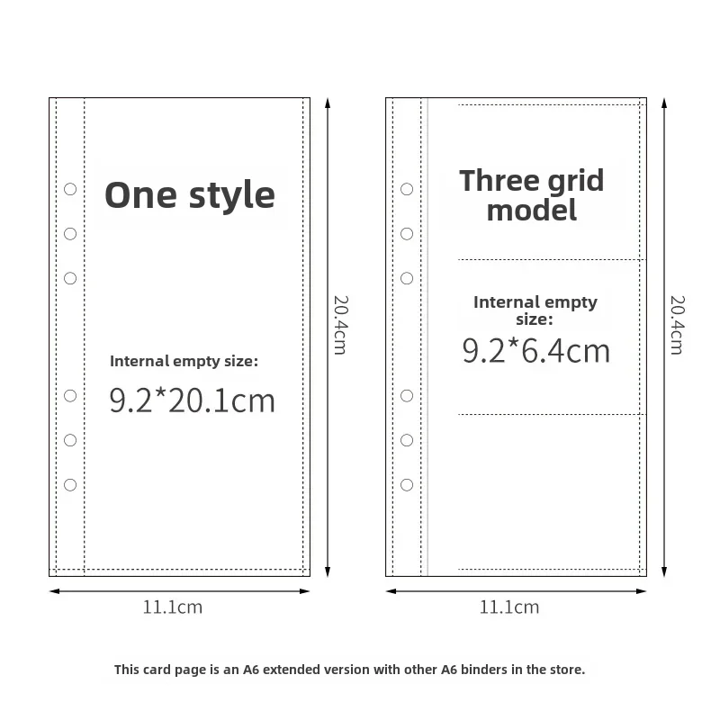 A4 Large A5 Postcard Laser Ticket Inner Page Four-grid 3 Inch 6 Inch Small Card Album Celebrity Collecting Storage Photo Album Photo Album