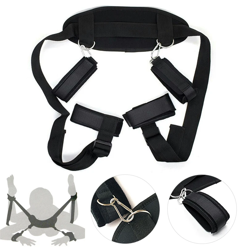 Vibrator BDSM Bandage Restraints Belt Sex Toys For Couples Sets Shoulder Sex Swing Leg Spreader Rope SM Slave Harness Adult Game