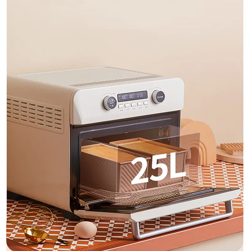 Hauswirt Electric Kitchen Oven 25L Multifunctional Air Fryer Oven Bake Fry 2 In 1 Mini Electric Oven Ferment Dry Fruit Machine
