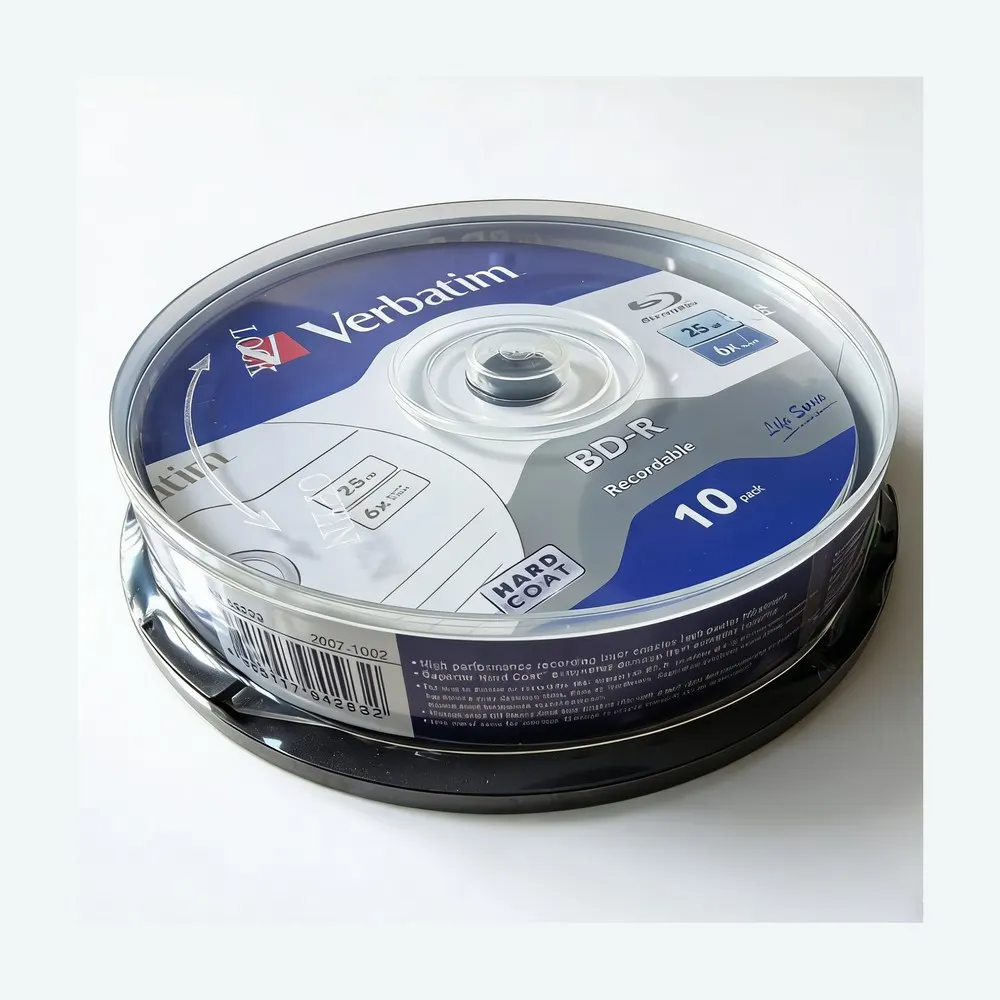 Verbatim BD-R 25GB 6X disque Blue Ray enregistrable BDR disques Bluray vierges 10 pièces/lot