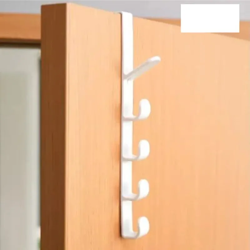 1pc Long Row Of Hooks Behind The Door Bag Rack Ins Dormitory Storage Hanger Wall-mounted Storage Rack Hat Organizer storage hook