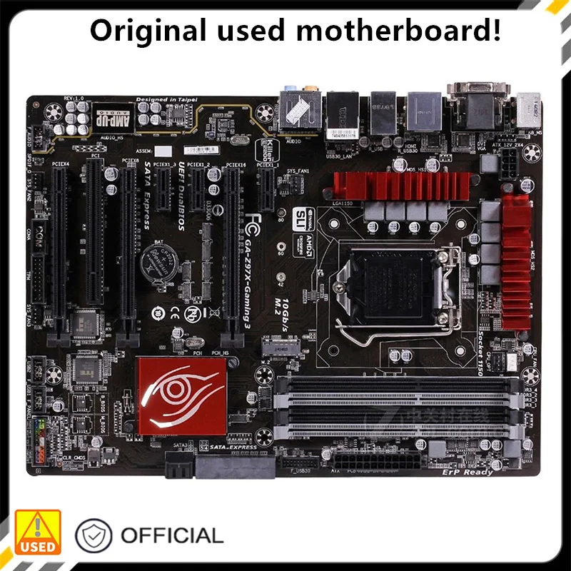 Per Ga-Z97X-Gaming 3 Z97X-Gaming Scheda Madre Desktop Z97 Lga 1150 Per Core I7 I5 I3 Ddr3 Sata3 Usb3.0 Scheda Madre Usata Originale