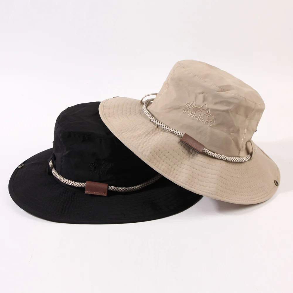 Chapeau seau d'été pour hommes et femmes, protection solaire, chapeau de pêche, casquette de pêcheur respirante en plein air, randonnée, escalade, Camping, protection Uv, coupe-vent