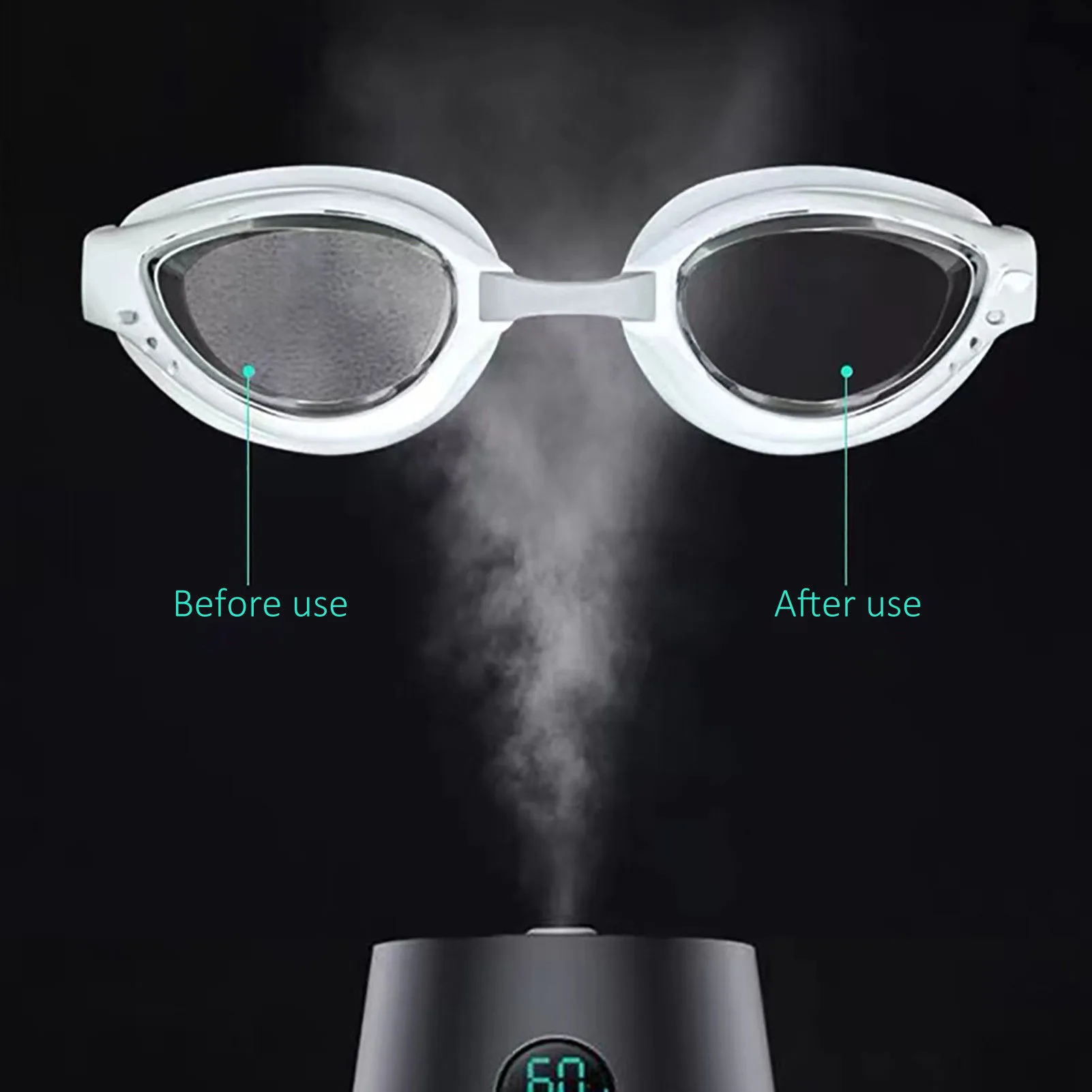 Lingettes Anti-buée réutilisables pour lunettes, nettoyeur de masque en  tissu, désembueur de rétroviseur de voiture, lunettes de natation de Sport