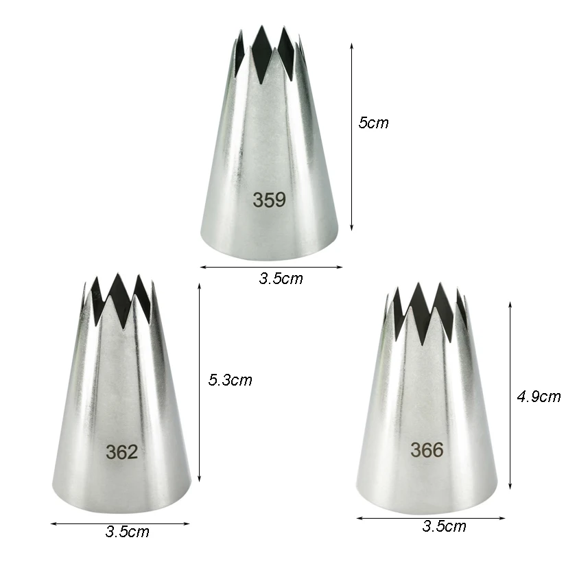 Cake Decorating Tip Set Cake Icing Nozzles Baking Nozzle Set Cake Decorating Nozzle Set Stainless Steel Icing Piping Cream Nozzles Bakeware Pastry Tips Cake Decorating Tools