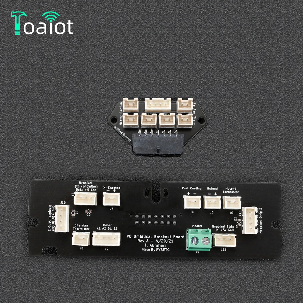 Toaiot VORON V0.1 UMBILICAL PCB SET - COMPLETE - TOOL HEAD + FRAME  Pair of Assembled PCB Boards Support NeoPexill toaiot voron v0 1 umbilical pcb set complete tool head frame pair of assembled pcb boards support neopexill