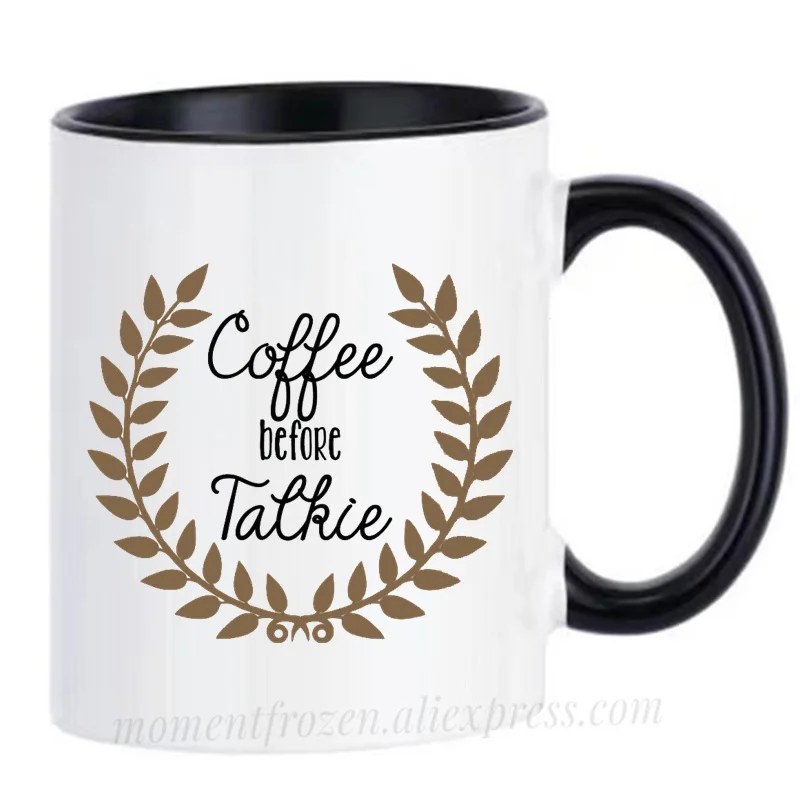 

Coffee Before Talkie Mugs for Office, Coworker Gifts, Mom Mum Cups, Home Decal Tea Teaware, Whiskey Beer Drinkware