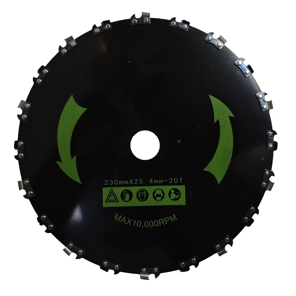 9 inch 14/20 Teeth 10000 RPM Chainsaw Tooth for 30cc Gas-powered Trimmers Brush Cutters