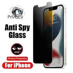 Universal Privacy Tempered Glass Anti - Spy Screen Protector - 1PC Anti Spy Glass (For iPhone 13Pro Max)