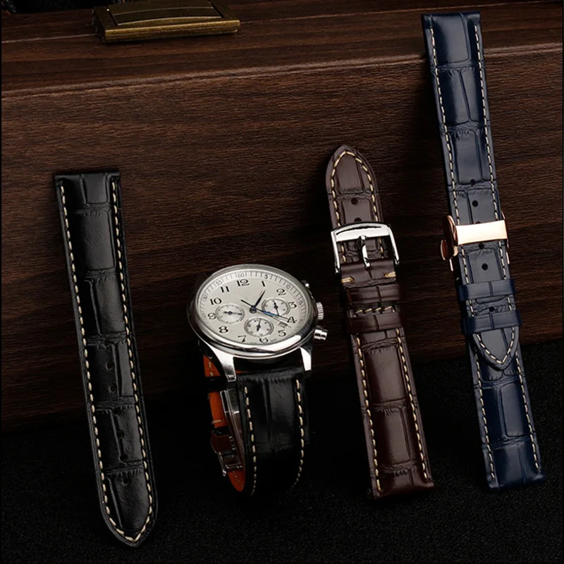 Cowhide Leather Watchband for LV Strap Louis Vuitton Tambour Series Insert  Metal Quick Release Endlink Men Women Watch Bracelet - AliExpress