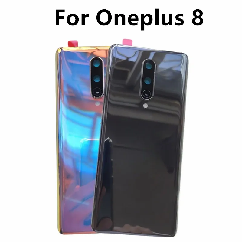 Oneplus 8용 후면 유리 커버 배터리 커버 Oneplus8 1+8용 후면 유리 도..