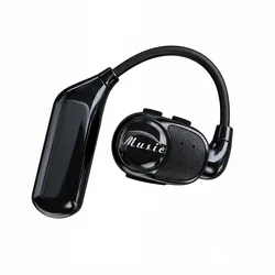 Wireless Over - Ear Bluetooth Ear - hook Headphones for Sports and Business - Long Battery Life & High - Quality Sound (Black)