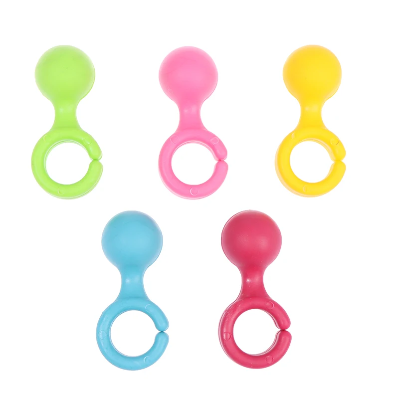 5pcs/Set Yellow Portable Umbrella Holder Easy-to-Use Clip On Desk Table Rest Walking Stick Cane Rack