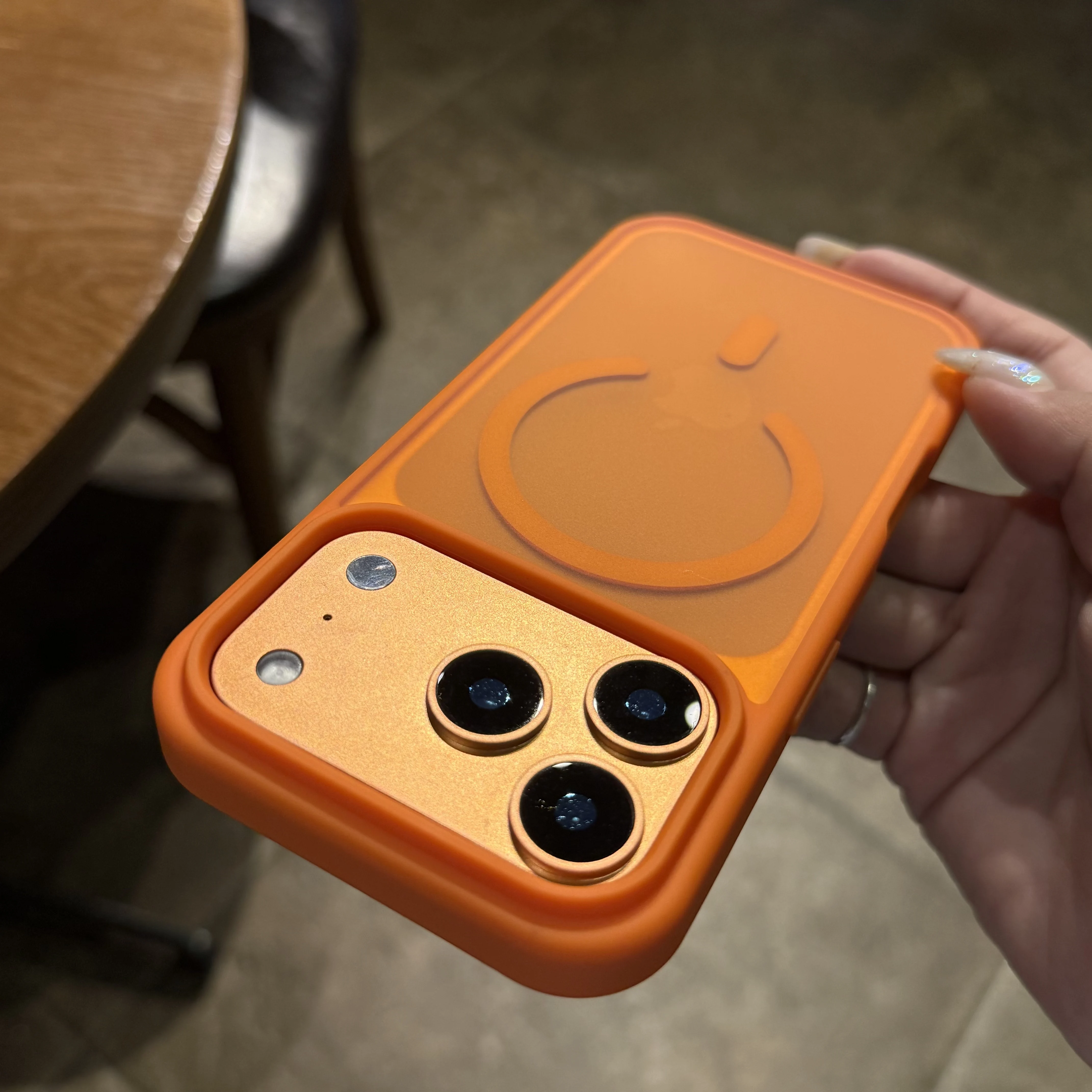 Translucent Matte MagSafe Case with Magnetic Wireless Charging and Shockproof Protection