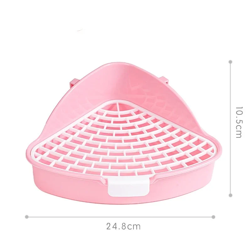 Newly Upgraded High-capacity Non Card Urine Triangle Toilet Mini Urine Basin for Small Pets Dragon Cat Rabbit Toilet Feces Basin pet urine bowl