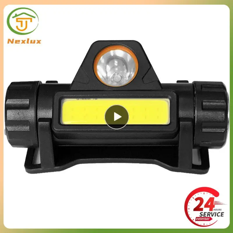 

Portable Mini XPE+COB LED Headlamp USB Rechargeable Camping Head Lamp Fishing Headlight Flashlight Built-in Battery Light