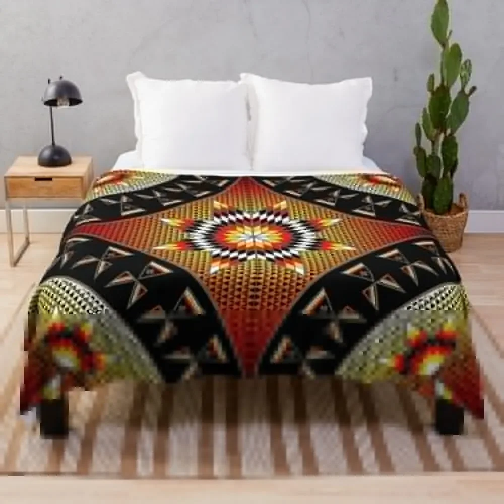 

Morning Star with Tipi's (BRYW) Throw Blanket for winter christmas decoration Blankets