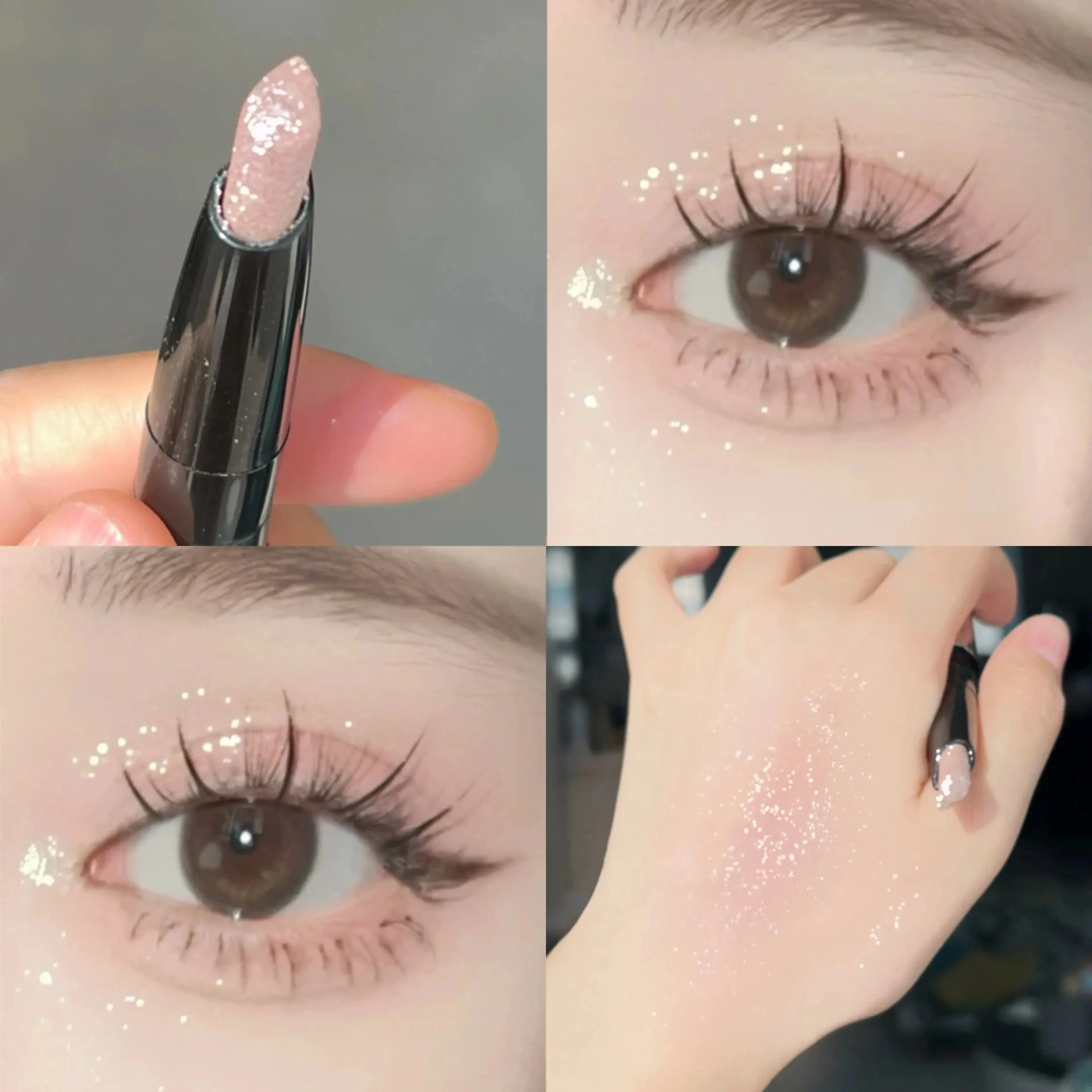 HERORANGEHR315 Crushed Diamond Ice Diamond Sleeper Silkworm Pen Brightening and Embellishing Eyes for Exquisite Makeup makeup pen