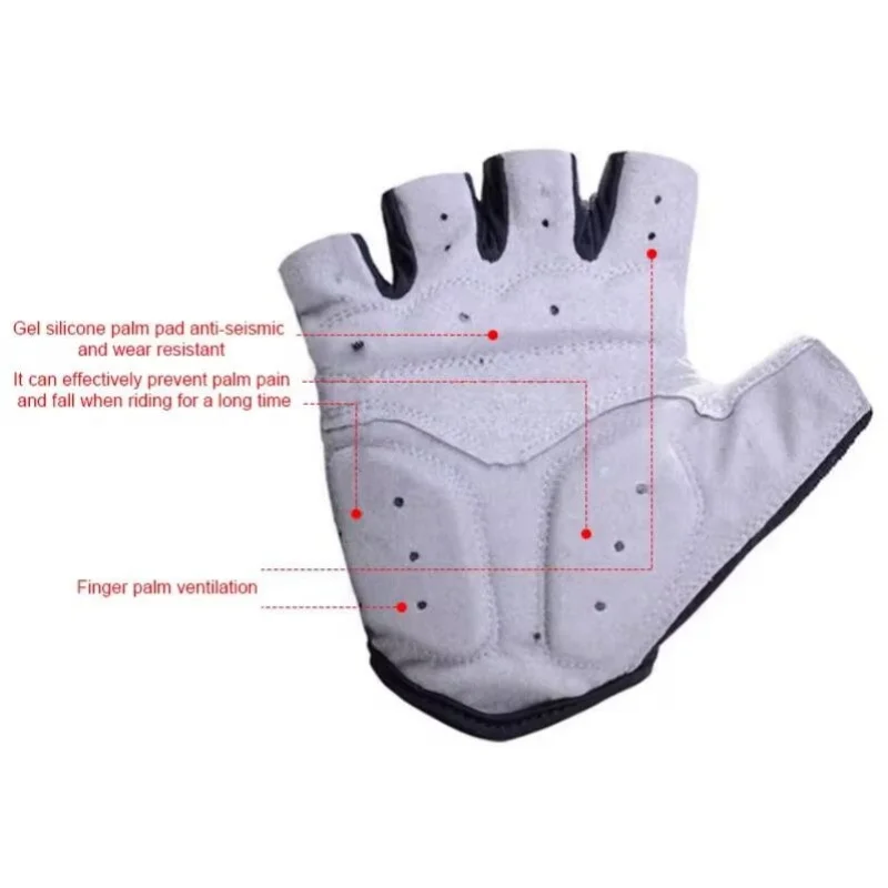 Wholesale Bicycle Gloves Cycling Gloves Bicycle Yizimi Gloves Half Finger Cycling Gloves Mountain Bike Short Finger 3