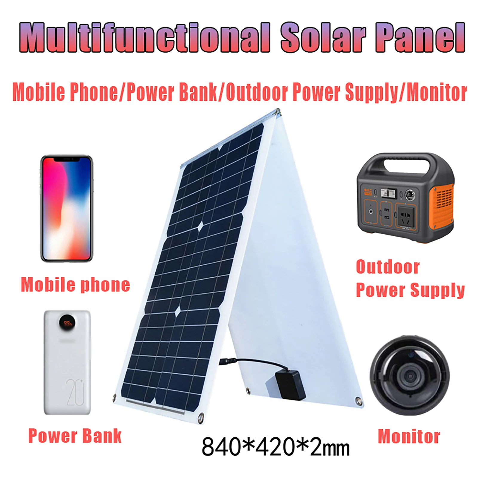 Kit completo de Panel Solar, sistema de alimentación de 12V a 110V/220V,  4000W, inversor sinusoidal modificado, con juego de Controlador Solar de 30A