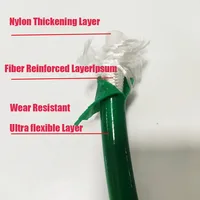 ท่อแรงดันสูงไร้อากาศ1/4นิ้วที่ต่อสายยางสีพ่นสุญญากาศยืดหยุ่นสูง0.5ม.-40ม. ท่อไฟเบอร์สองชั้น 6