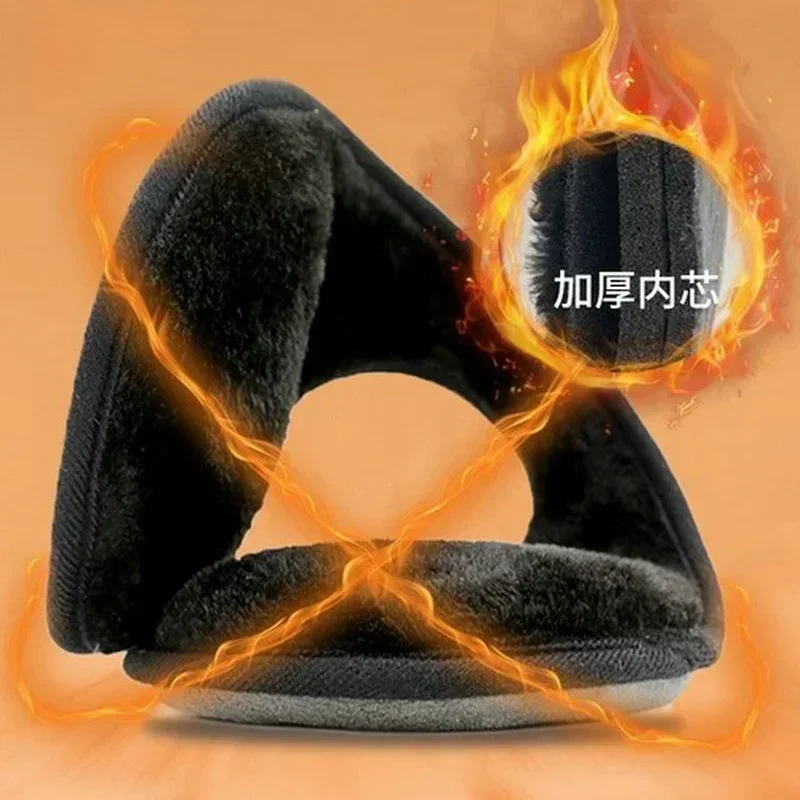 Ear Muffs Hair Dye Ear Muffs Soft Plush Thickening Ear Warmer Women Men Cold Proof Fashion Winter Earmuffs Solid Color Earflap Outdoors Protection