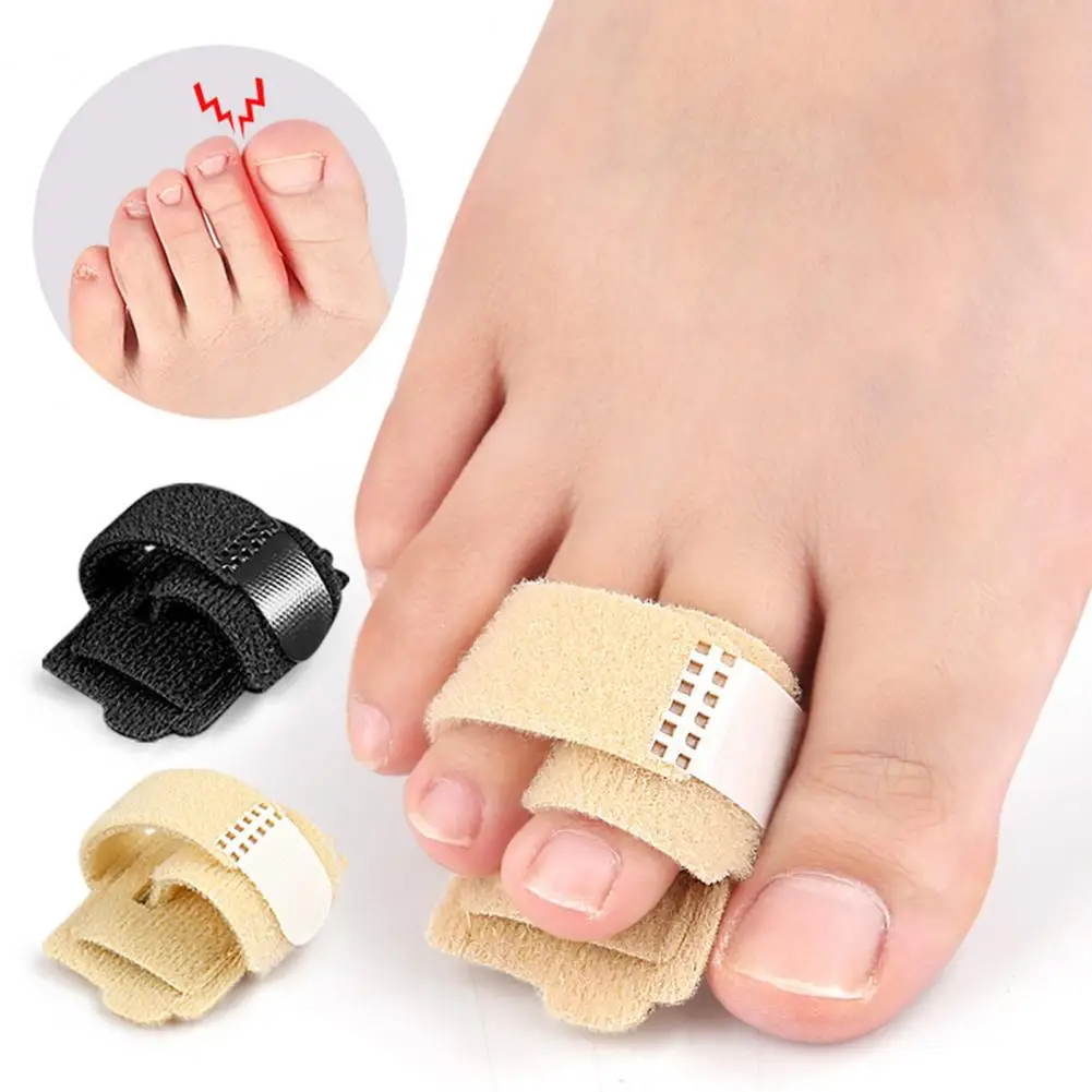 Big Toe Spacer Hammer Toe Separator Bunion Corrector with Aluminum Plate Support for Overlapping Toes Fabric Lining for Hammer