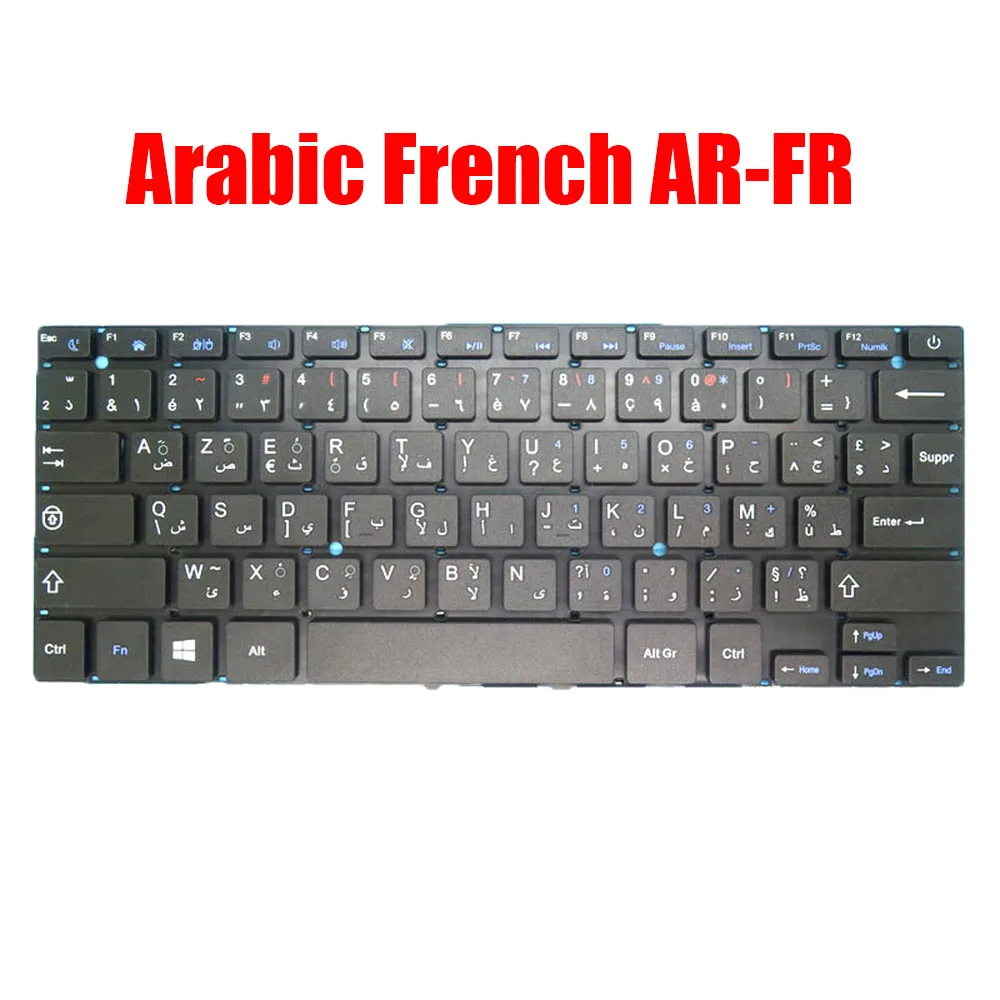 

Arabic French Keyboard SCDY-277-10-05 YXT-NB91-05 YT-277-16-01 K2878 VER：A0 MB27716023 XK-HS002 AR-FR Black Without Frame New