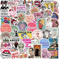 Pink Feminism Inspirational Quotes Stickers Set - 200PCS (50pcs)