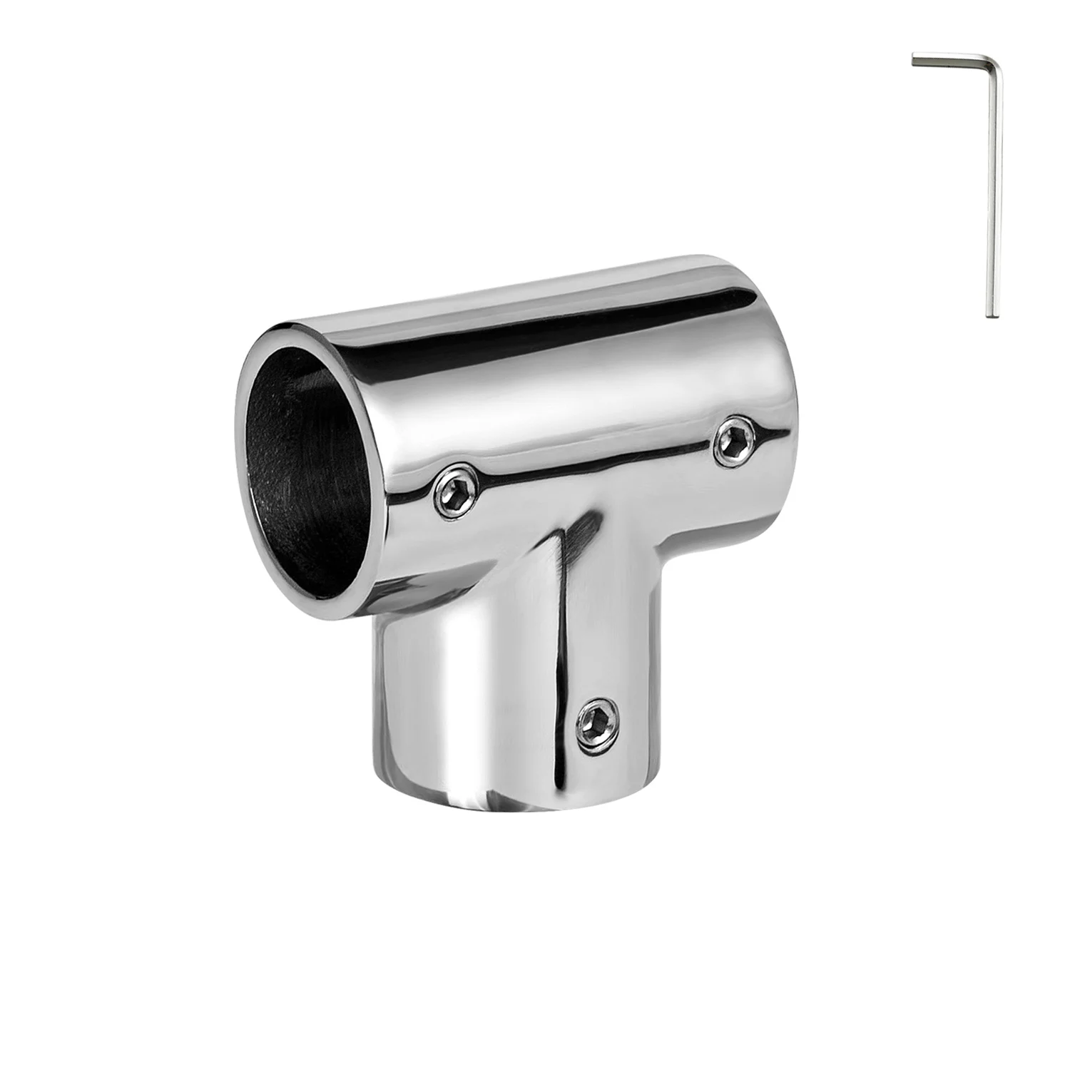 

Boat Handrail Fitting 90 Degree Tee Rail for 7/8" Tubing, Heavy Duty, 316 Stainless Steel, Marine Boat Railing Tee Connector