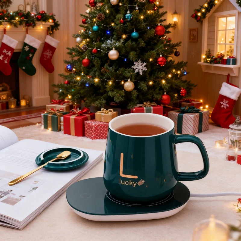 سخان الأكواب الأنيق - تسخين بدون لمس، 55 ° C درجة...