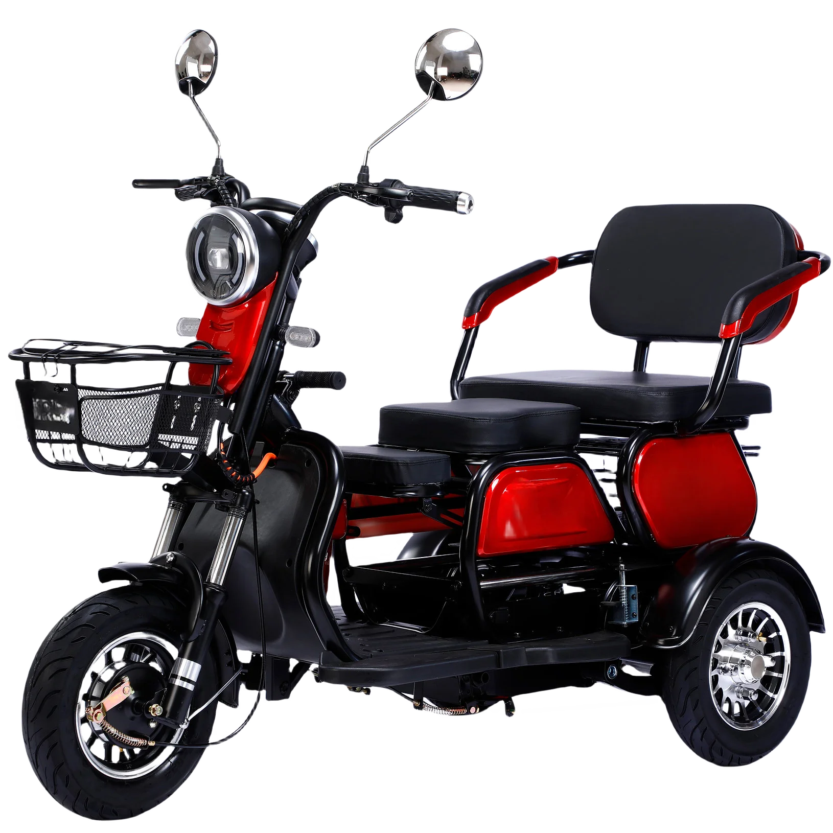 New Model 3-Wheel Electric Scooter 500W Mini Electric Motorcycle Leisure Steel Frame Tricycles Elderly 60V Folded
