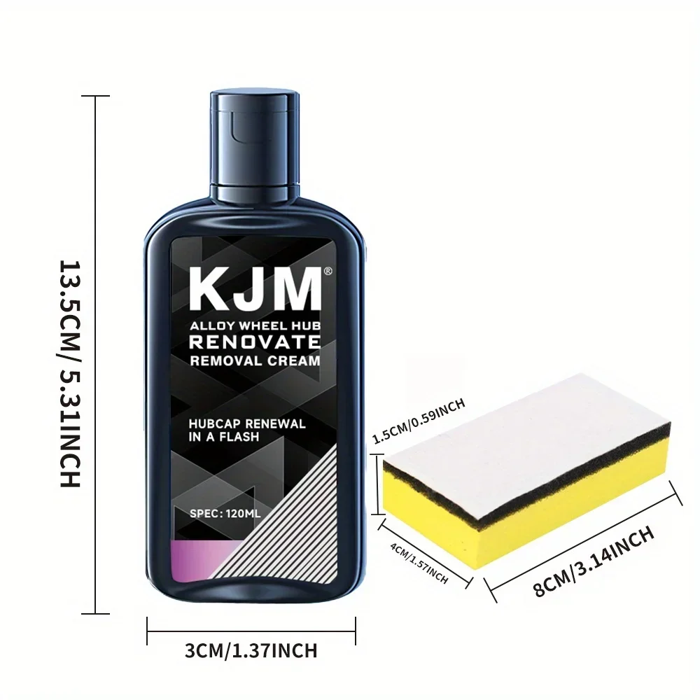Wheel hub Repair Cream -Car rim shine enhancer, protective wax, anti-cracking foam cleaner, suitable for car maintenance details