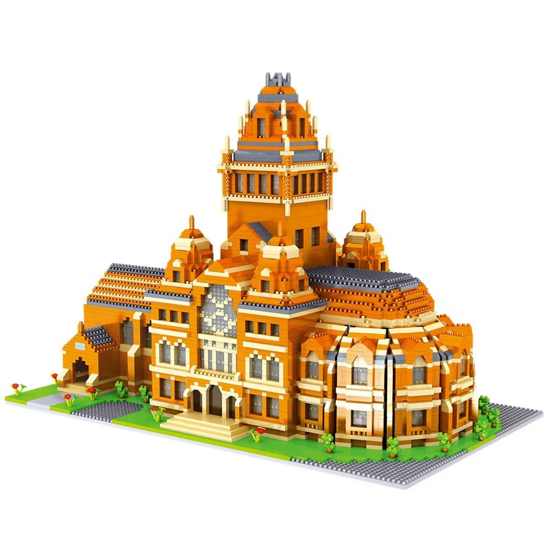 Мини-конструктор мировая архитектура 3D городская модель Гарвардского