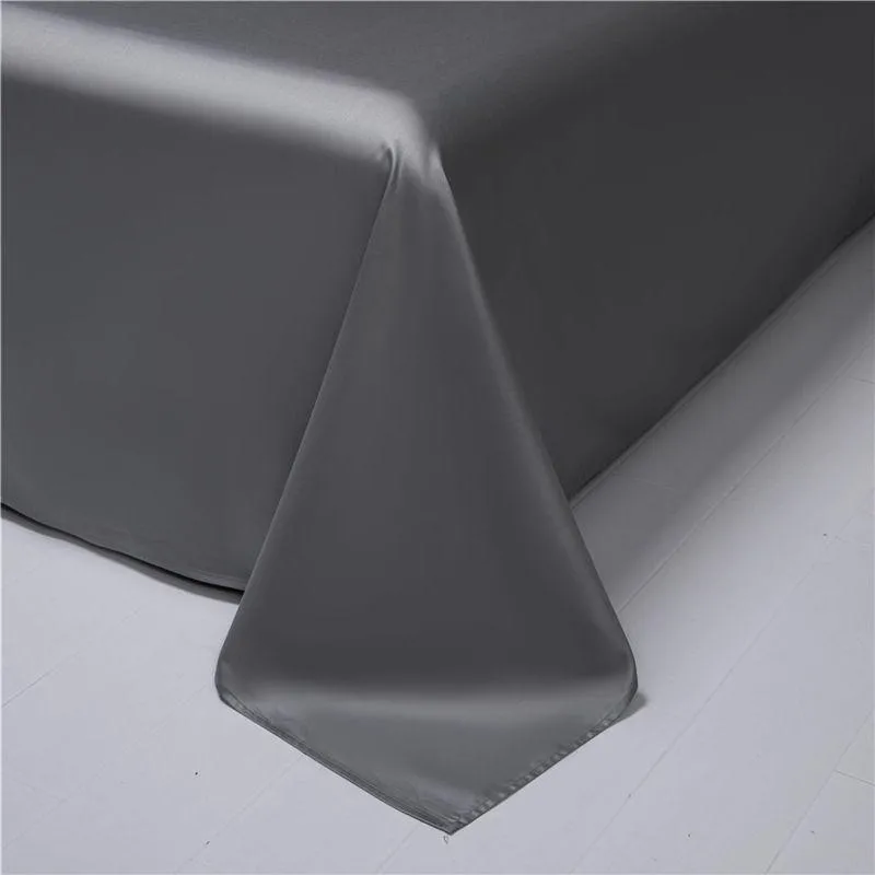 1000TC 100%Egyptian Cotton Fitted Sheet, Dark Grey Queen King Elastic Fitted Sheet, Long Staple Natural Cotton Sheet Soft Silky 3