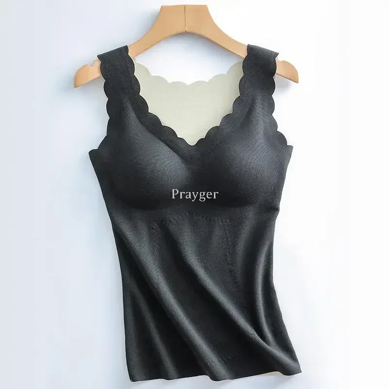 

Vest Sleeveless Underwear Thermal Thermo Body Women Bra Tops Warm Lifter Clothes Hot Soft Winter Padded