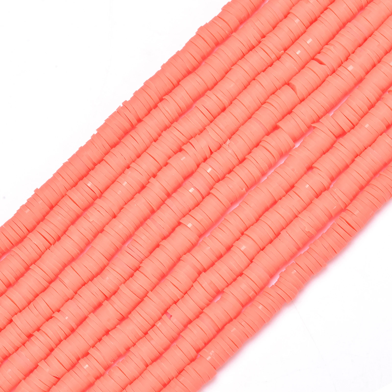 thumbnail image 1 of 350 cuentas de arcilla polimérica redondas y planas de 6 mm, espaciadoras sueltas para hacer joyas, manualidades, pulseras, collares y pendientes, 1 of 5