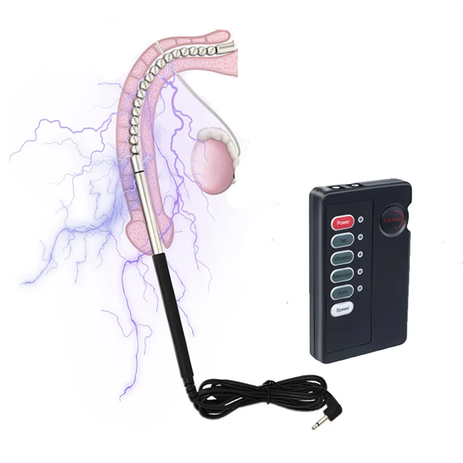 Penis Sex Toys Sex Toy for Men Horse Eye Stick Stimulation Urethral Plug Urethra Beads Stainless Steel Electro Stimulation Male Masturbator