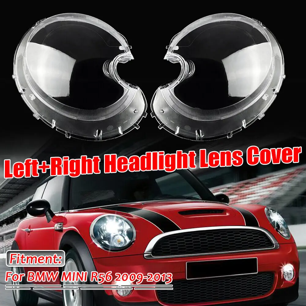 

Left Right Headlight Cover Shell Headlamp Lens Cover Lampshade For Mini R56 Cooper 2007-2013 63127270023 63127270024 1305630537
