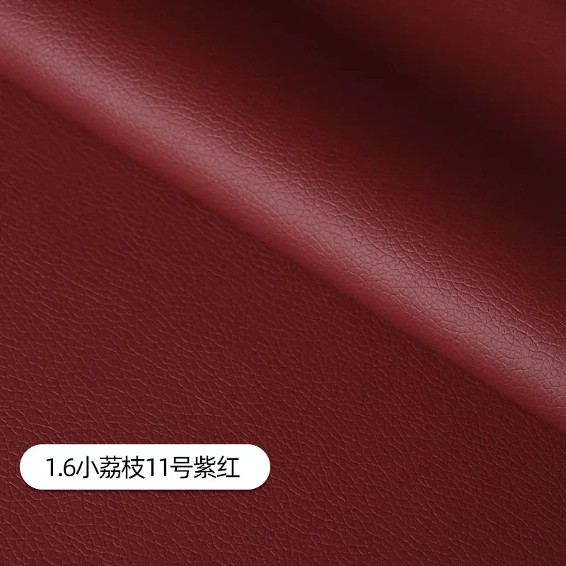 Luxurious Litchi Pattern Leather Fabric – Premium Upholstery Material for Car Interiors, Bags, Chairs, and DIY Projects – Waterproof and Durable, Sold Per Meter