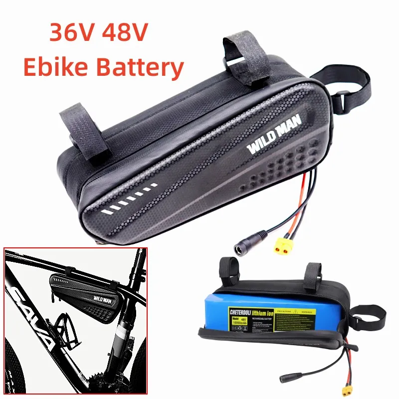 

36V 48V Battery Ebike Battery,10Ah/12AH/14Ah Electric Bike Scooter Lithium Battery with Waterproof bag,for 250W 500W 750W Motor