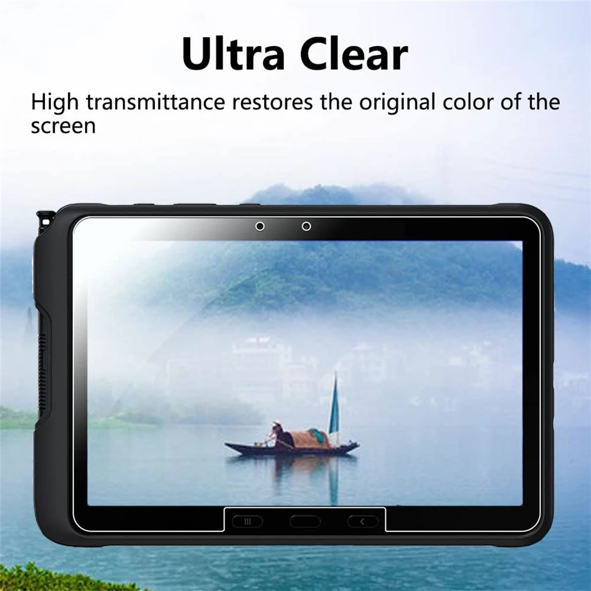 Screen Protector for Samsung Galaxy Tab Active4 Pro 10.1 Inch 2022(T630/T638)/Tab Active Pro 2019(T540/T547) Tempered Glass Film 3